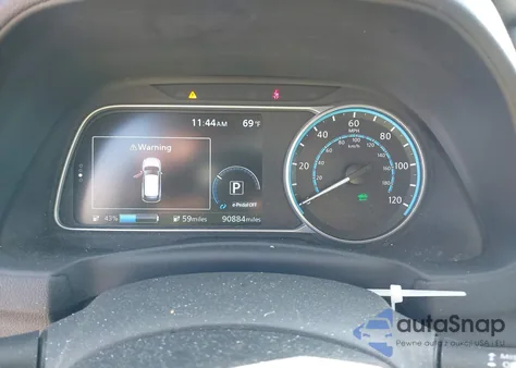 2019 Nissan Leaf Sv z USA, uszkodzony, nr VIN 1N4AZ1CP5KC315277